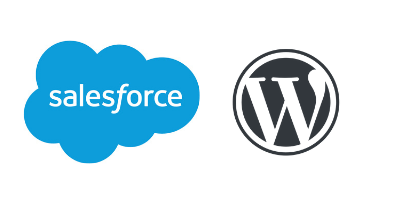 salesforce and wordpress logos next to each other